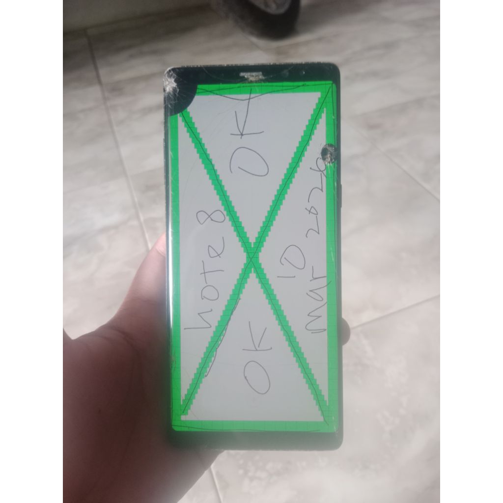 LCD Samsung Galaxy Note 8 Ori Copotan Normal Sesuai Foto