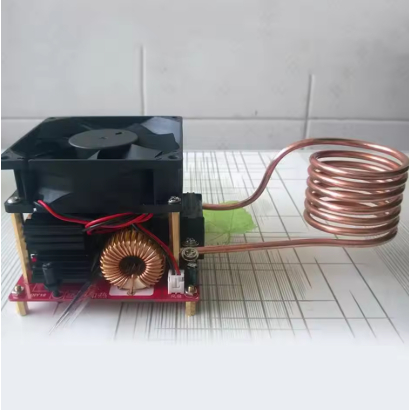 Kit Papan Pemanas Induksi ZVS 1000W, Pemanas Kompor, Kumparan Tabung, Papan Pemanas Induksi Tegangan