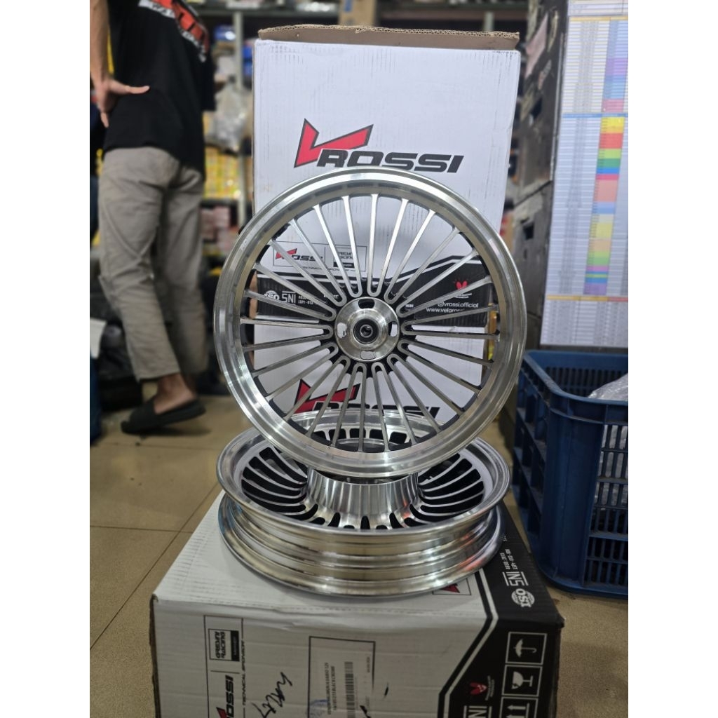 VELG VROSSI HALIMUN RING 14 BLACK CHROME FOR VARIO 125/150