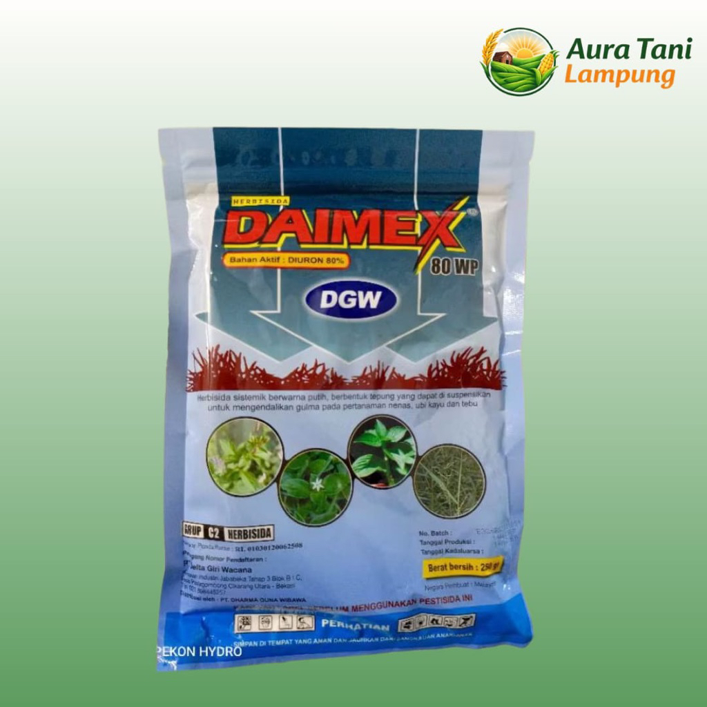 DAIMEX 80 WP 250 GRAM - PEMBASMI BIJI GULMA RUMPUT HERBISIDA DIURON daimex