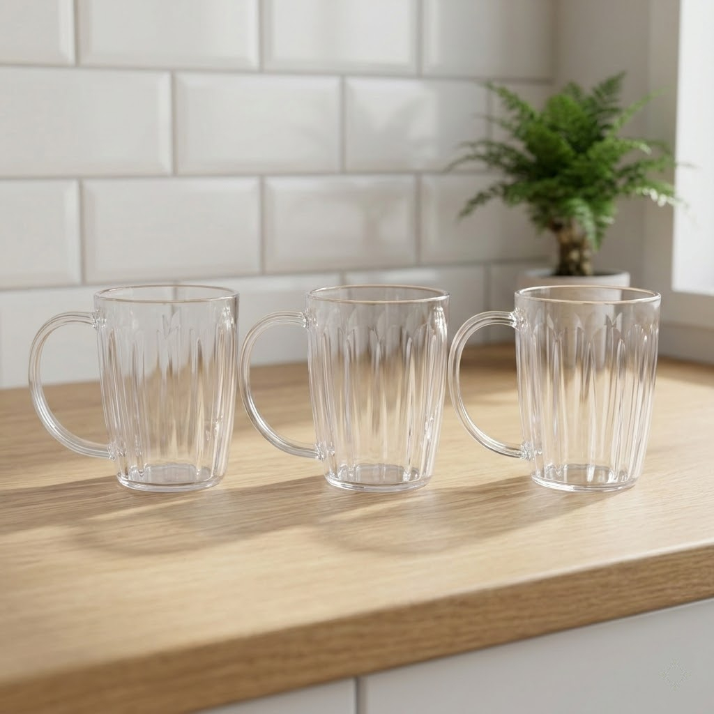 Gelas Plastik Mika Bening 400ml Food Grade Untuk Cafe Resto