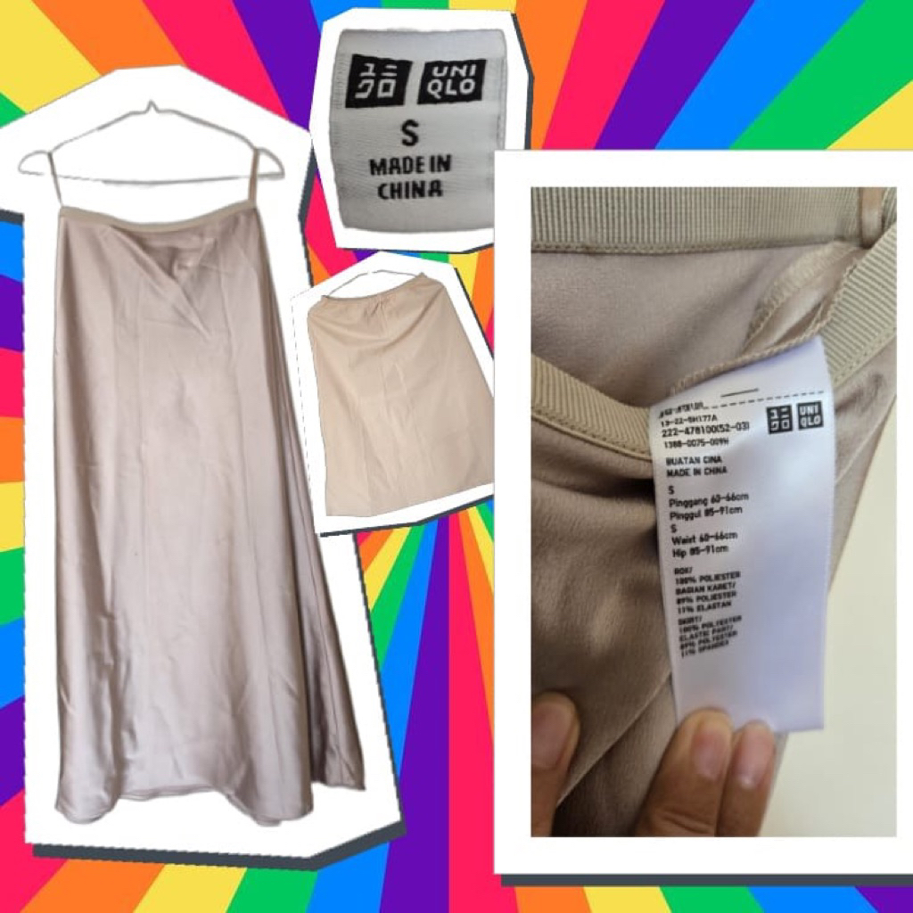 rok satin uniqlo