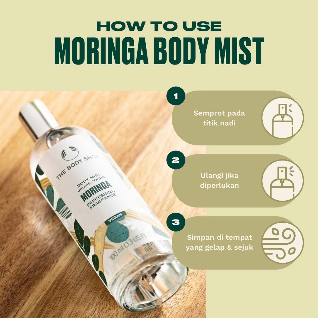 The Body Shop Moringa Body Mist 100ml