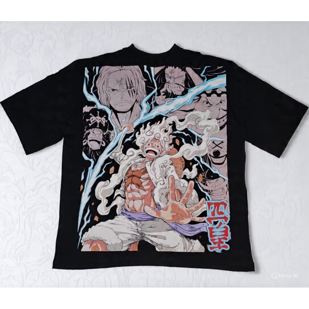 Kaos Bootleg Anime One Piece Luffy