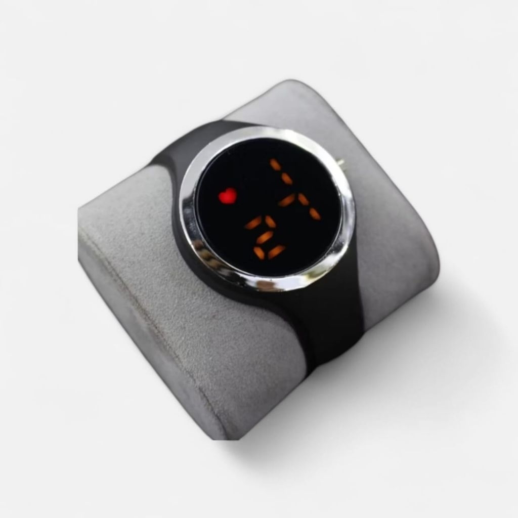 Jam Tangan Anak Dewasa / Jam Tangan Wanita & Pria LED Watch Rubber Bulat