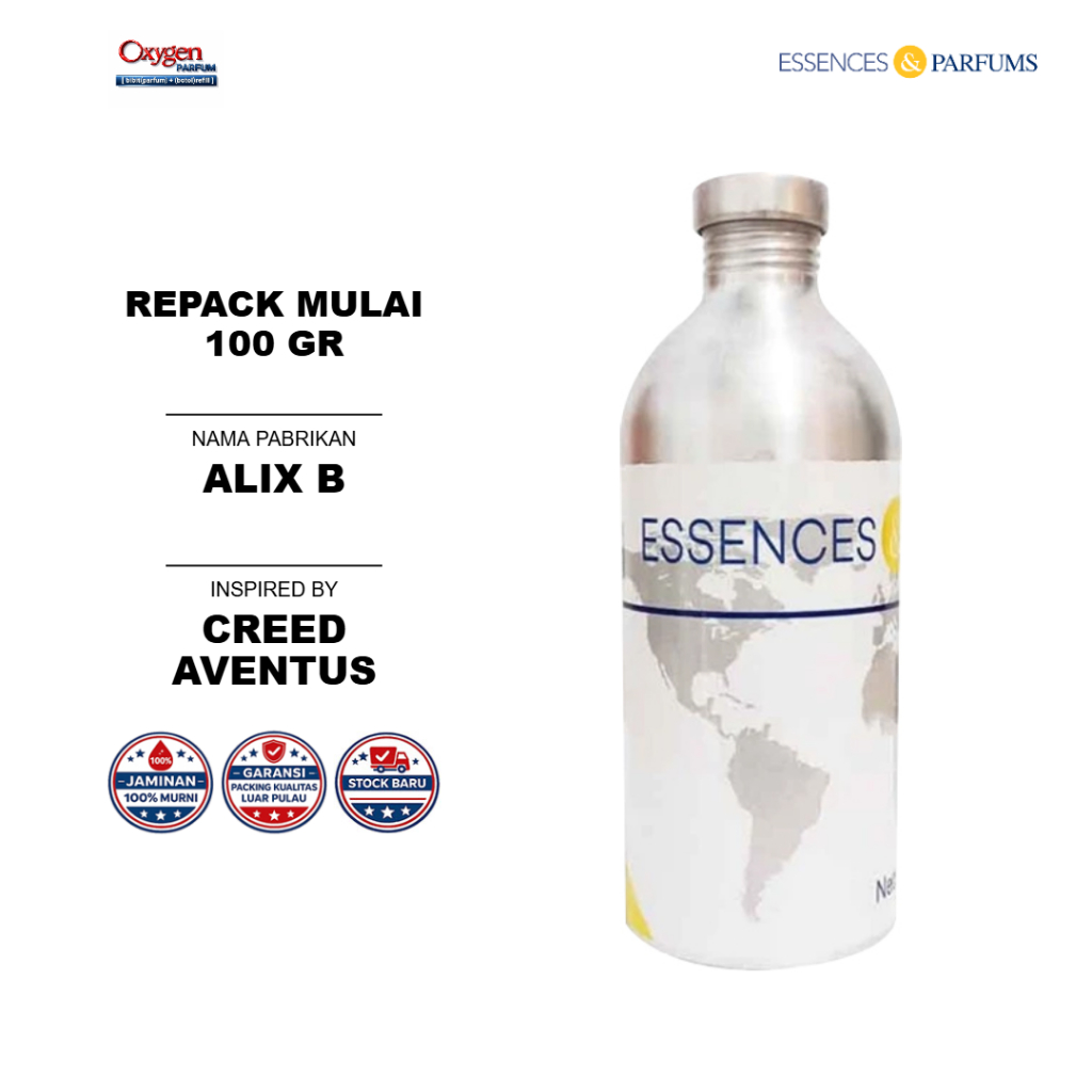 ALIX B - ESSENCES | OXYGEN PARFUM GROSIR | REPACK MULAI DARI 100 GR