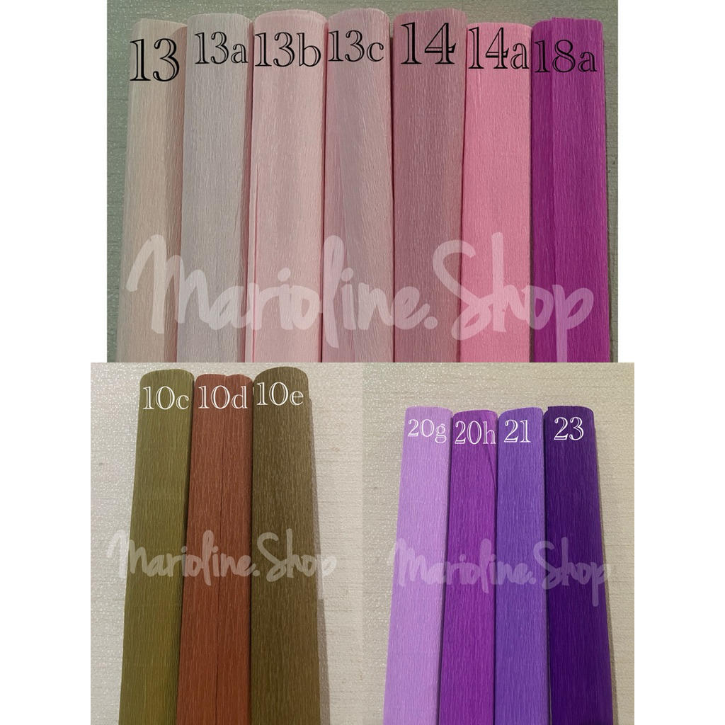 Kertas Krep Crepe Impor Tebal Kertas Krep Italia Italy Gulung Murah Kertas Perlengkapan Bunga Crepe 
