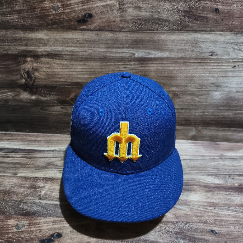 topi snapback new era Seattle Mariners logo blue