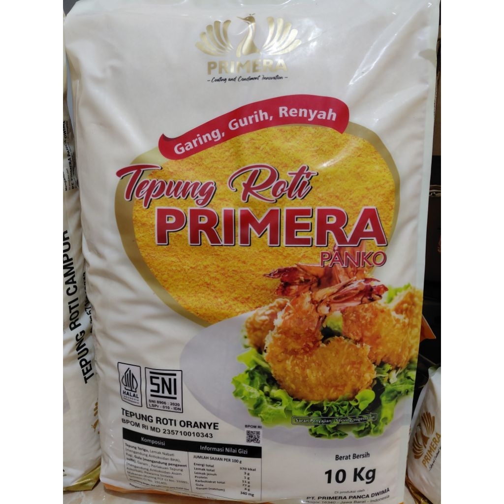 Primera Tepung Roti | Pangko Orange 10kg | Panir