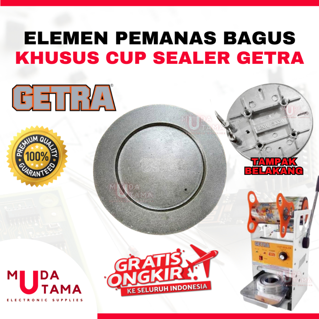 Elemen Pemanas Mesin Cup Sealer GETRA - Elemen Cup Sealer GETRA - Element Heater Cup Sealer GETRA - 