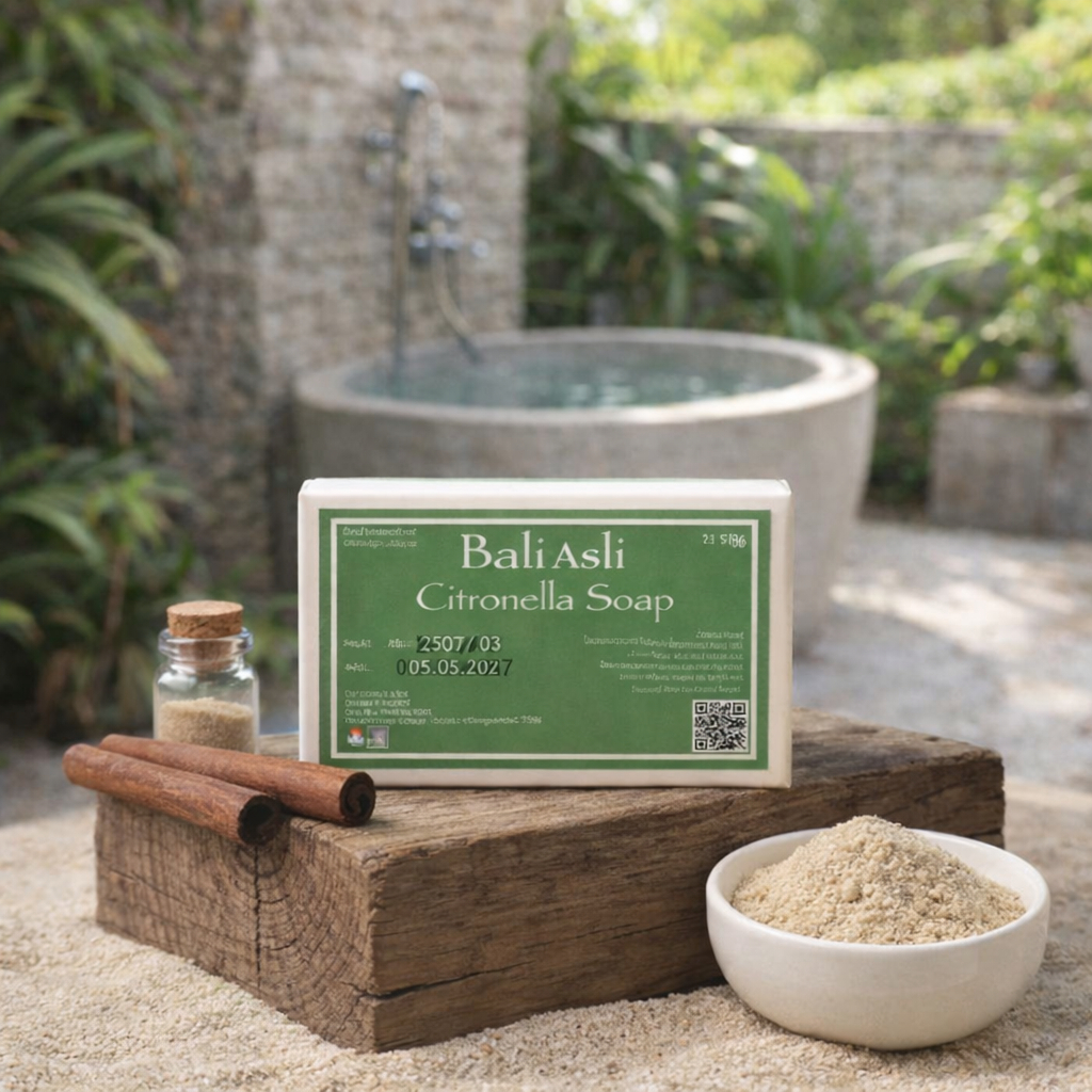 Bali Asli Soap Bar Citronella 110g - Sabun Serai Wangi Alami Anti Nyamuk
