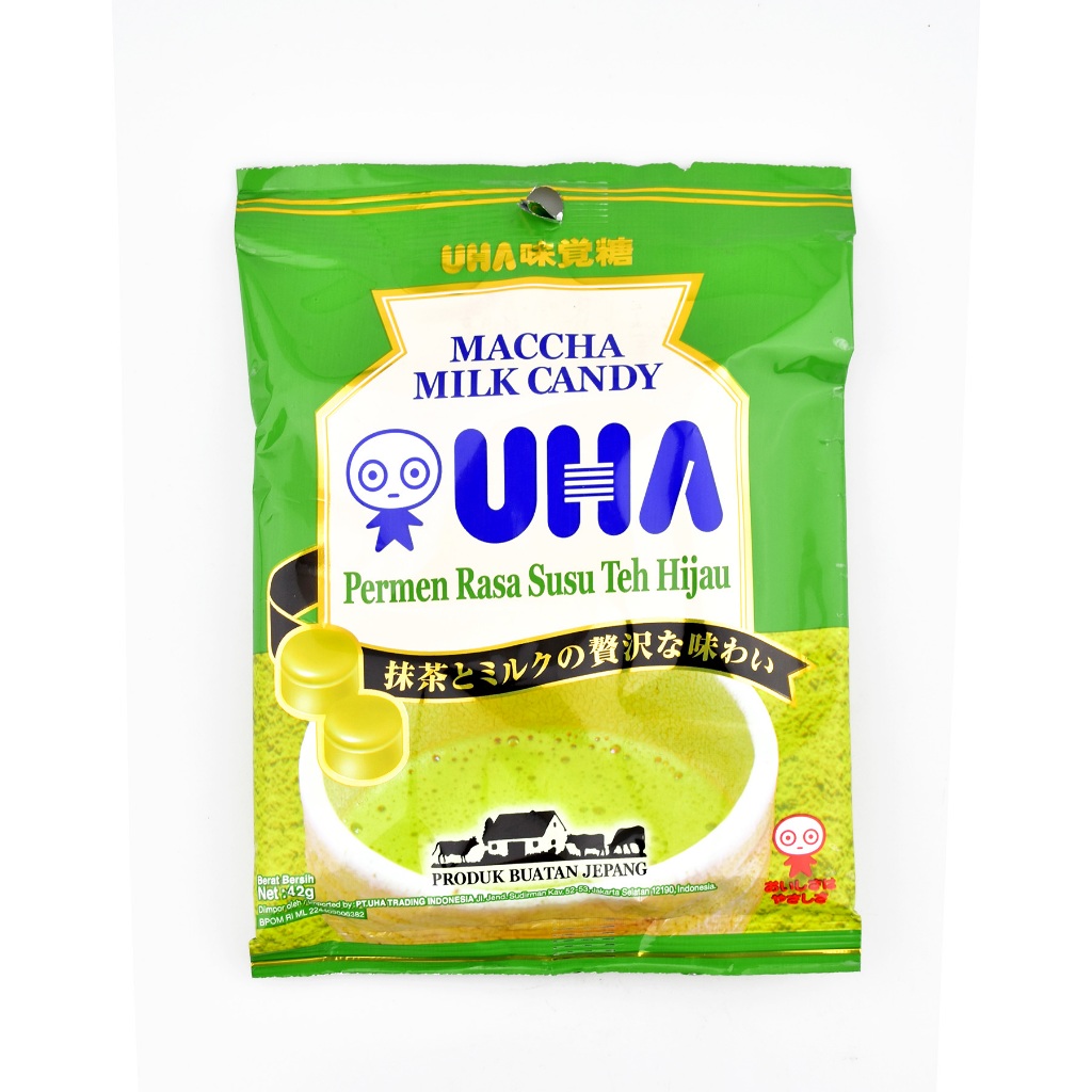 UHA Matcha Milk Candy 42g Permen Matcha Jepang Viral | UHA Candy Snack Jepang