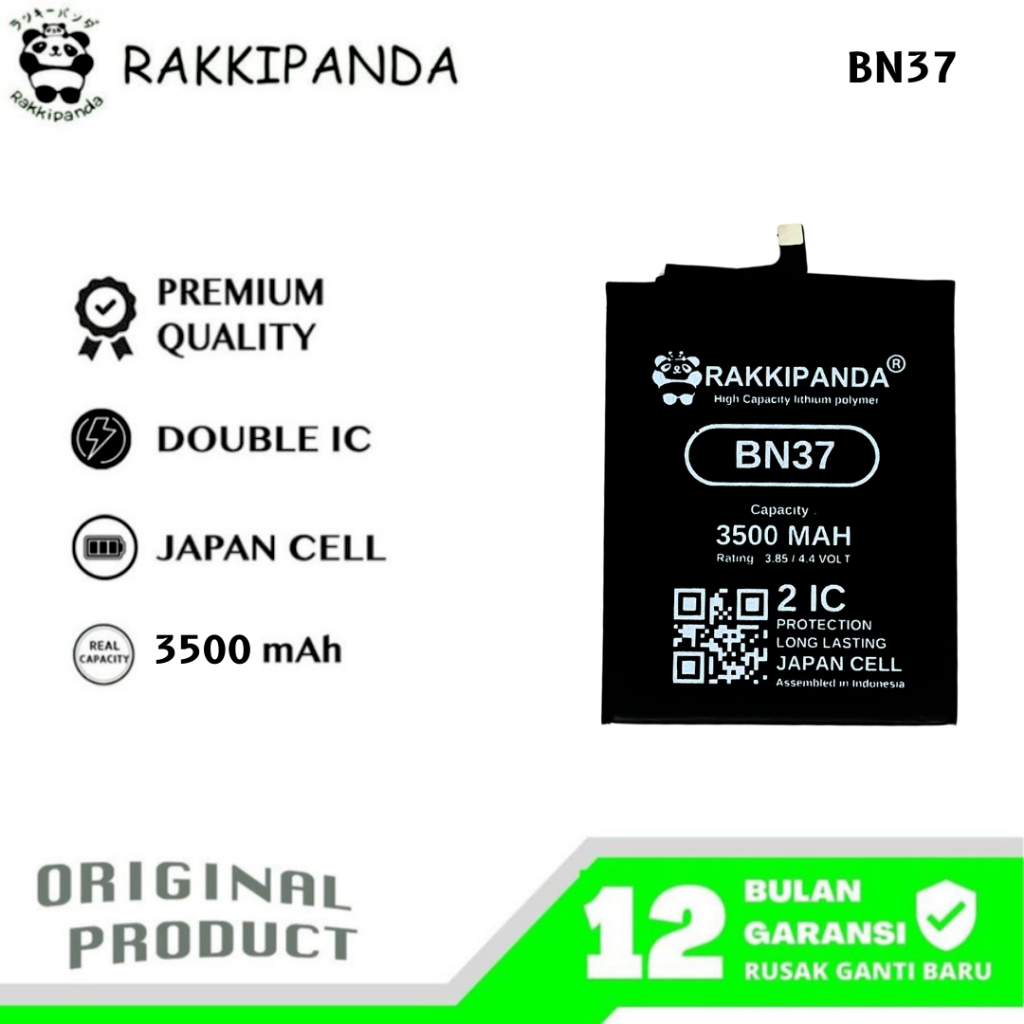 RakkiPanda - BN37 Redmi 6A / Redmi 6 Batre Batrai Baterai