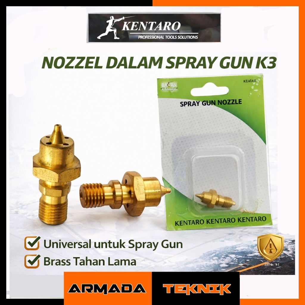 Nozzle Dalam K3A / Sparepart Spraygun K-3A (Nozzle dalam) KENTARO