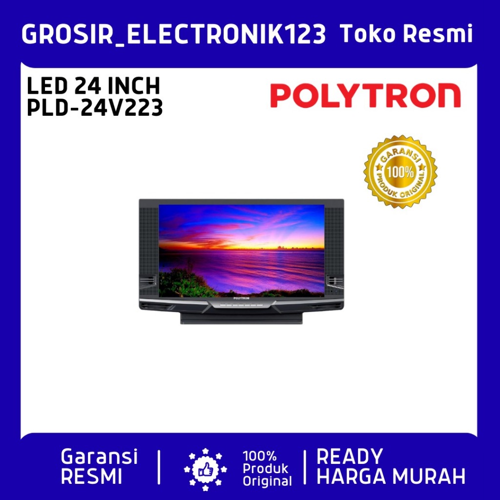 POLYTRON DIGITAL TV 24" PLD 24V223 TV DIGITAL Tabung  USB MOVIE
