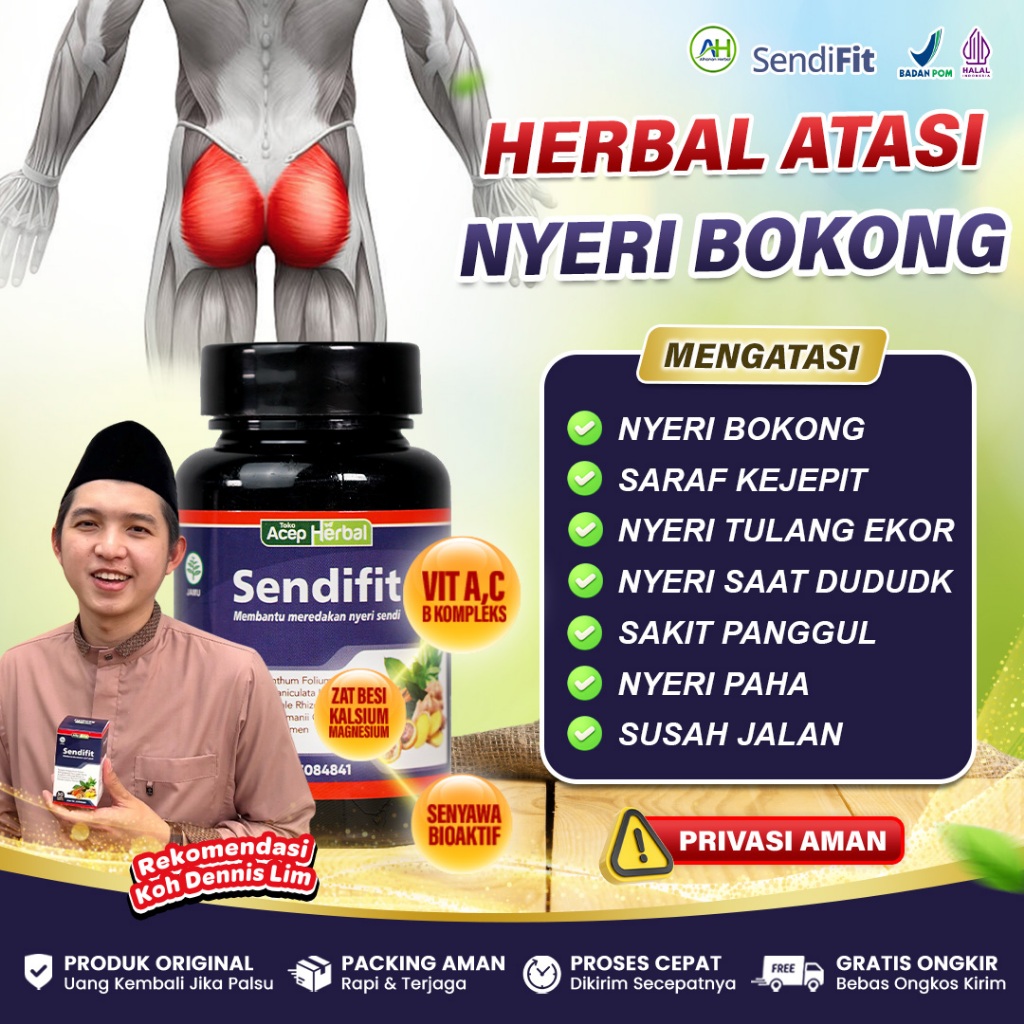 Obat Nyeri Bokong Sampai Kaki Sakit Pantat Saraf Kejepit Nyeri Bokong Sebelah Kanan - Sendifit Asli