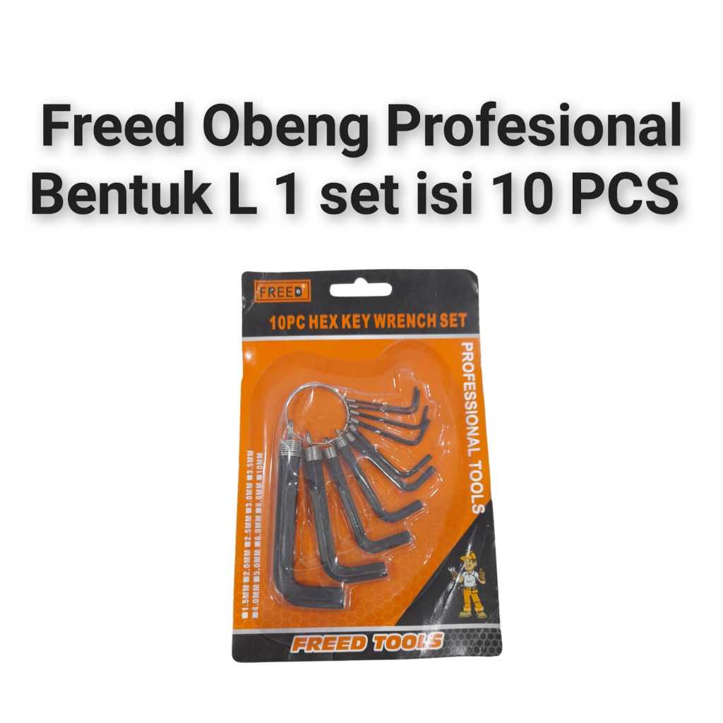 FREED Kunci L Set Kecil SNI
