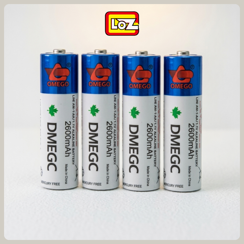 Baterai AA Alkaline Battery DMEGC 1.5V Batrai A2 Isi 4pcs