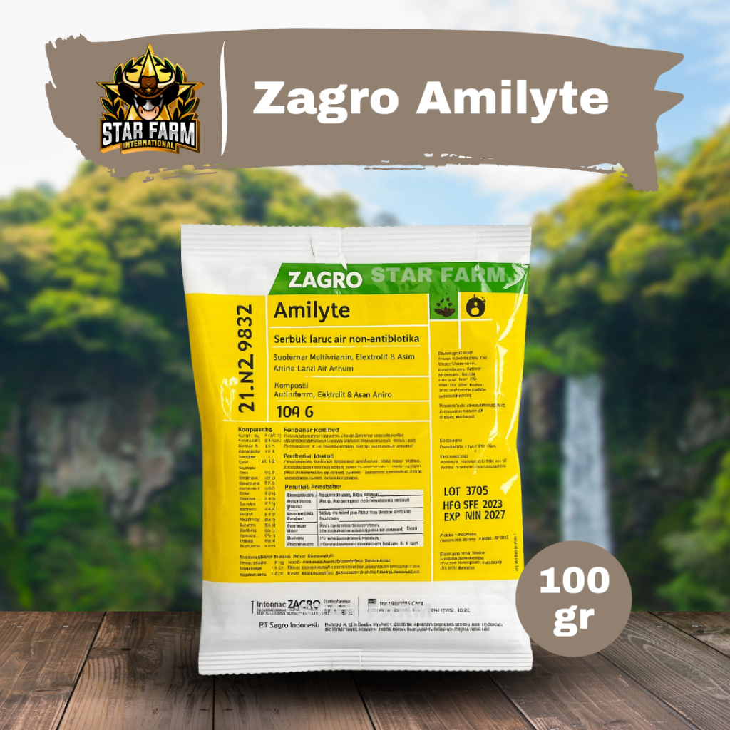 Zagro Amilyte 100gr Vitamin Suplement Multivitamin Elektrolit - Star Farm
