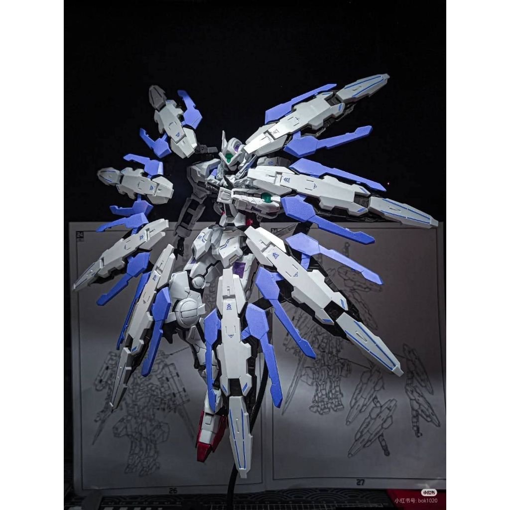 MG Gundam Astrea Type F white ver 1/100 + GN weapon set