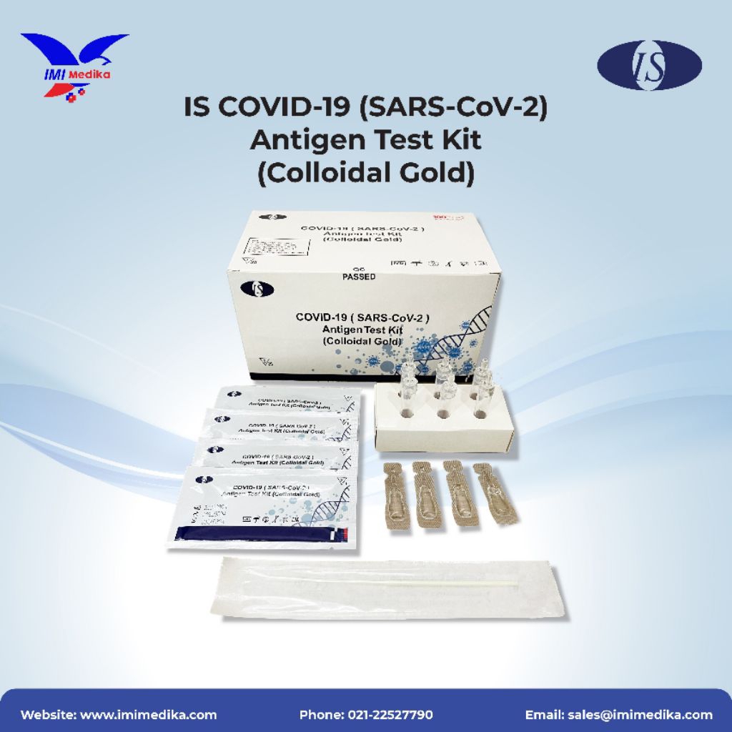 IS COVID-19 (SARS-CoV-2) Antigen Test Kit (Colloidal Gold) - 25 Test/Box
