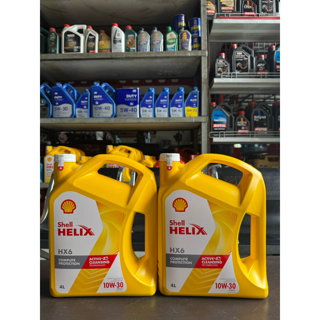 Oli Shell Helix HX6 SAE 10w-30 Kemasan 4 Lt