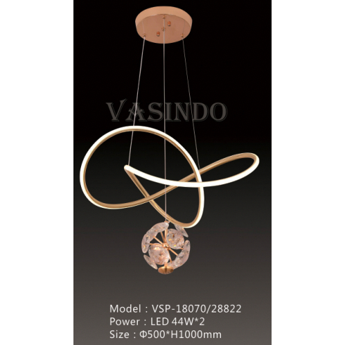 Lampu Ring Minimalis Gold Lampu Ruang Tamu 18070/2882