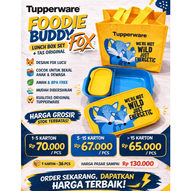 TUPPERWARE FOODIE BUDDY KARTONAN