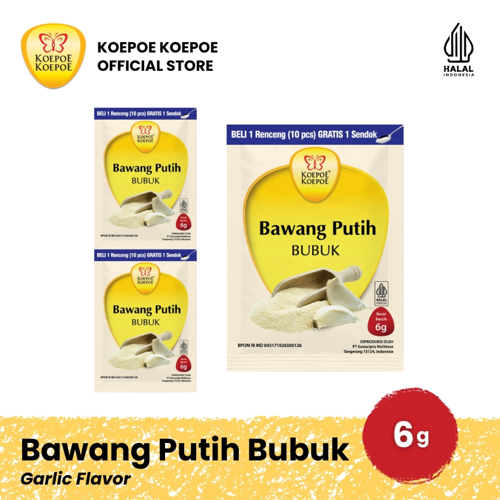 BAWANG PUTIH BUBUK (SACHET 6gr)