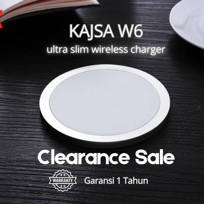 Ultra Slim Wireless Charging 7.5W untuk Android Xiaomi IPhone Charger - Kajsa W6