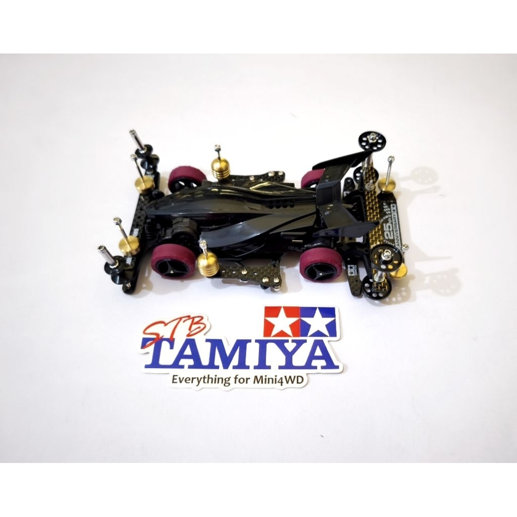 Tamiya SFM Karbon Side Damper 50 RTR Full HG Bemper Settingan Ban Small)