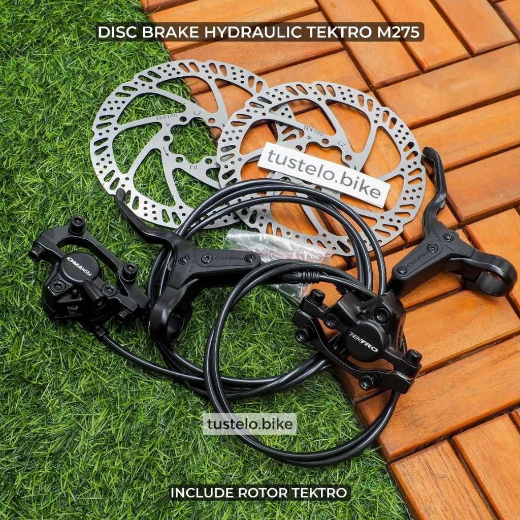 Hydraulic Disc Brake Tektro M275 Include Rotor Rem Sepeda Lipat MTB Minivelo Hidrolis
