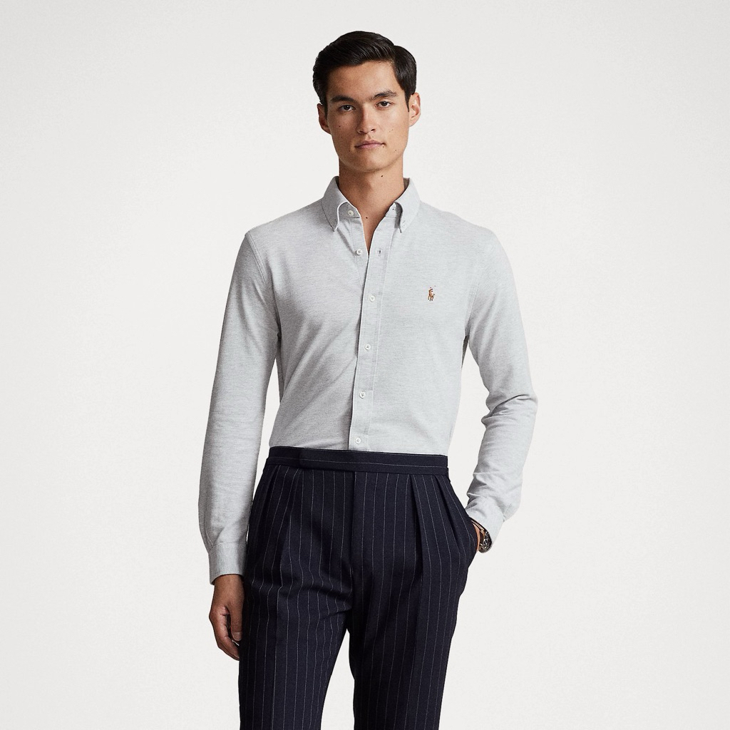 Polo Ralph Lauren Shirt Grey Cotton-Knit