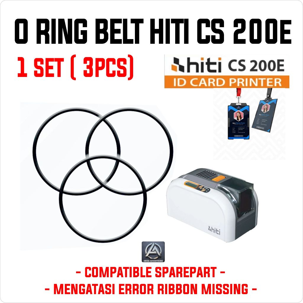Karet Belt ORing Printer ID Card Hiti CS200e O-Ring compatible Sparepart, HITI CS200E