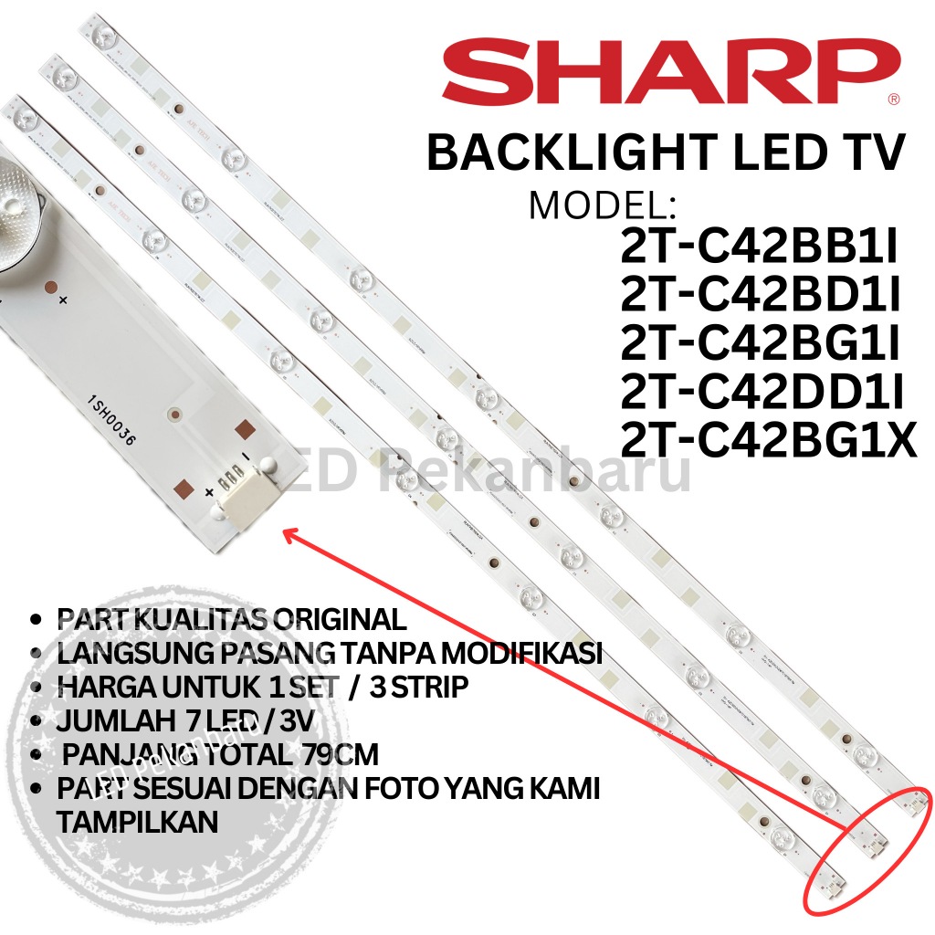 BACKLIGHT LED TV SHARP 42 INC 2T-C42BB1I 2T-C42BD1I 2T-C42BG1I 2T-C42DD1I 2T-C42DF1I 2T-C42BG1X 42BB