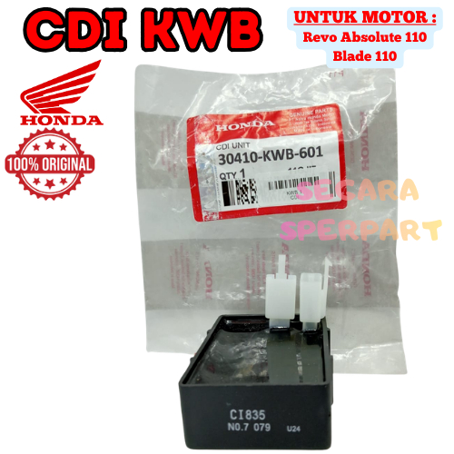 CDI KODE-KWB HONDA ASLI AHM Revo Absolute 110/Honda Blade 110 BERKUALITAS ASLI 100% ORIGINAL HONDA .