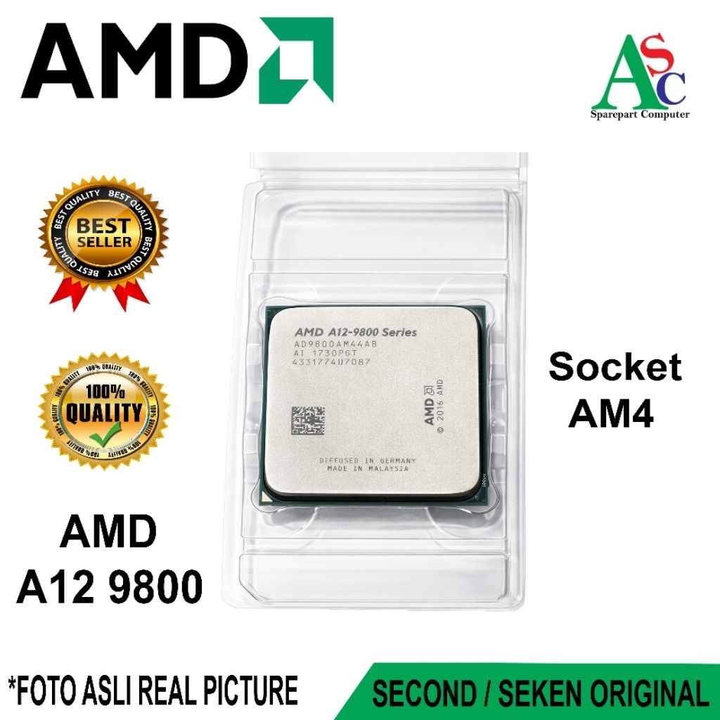 Prosesor AMD A12 9800 Socket AM4