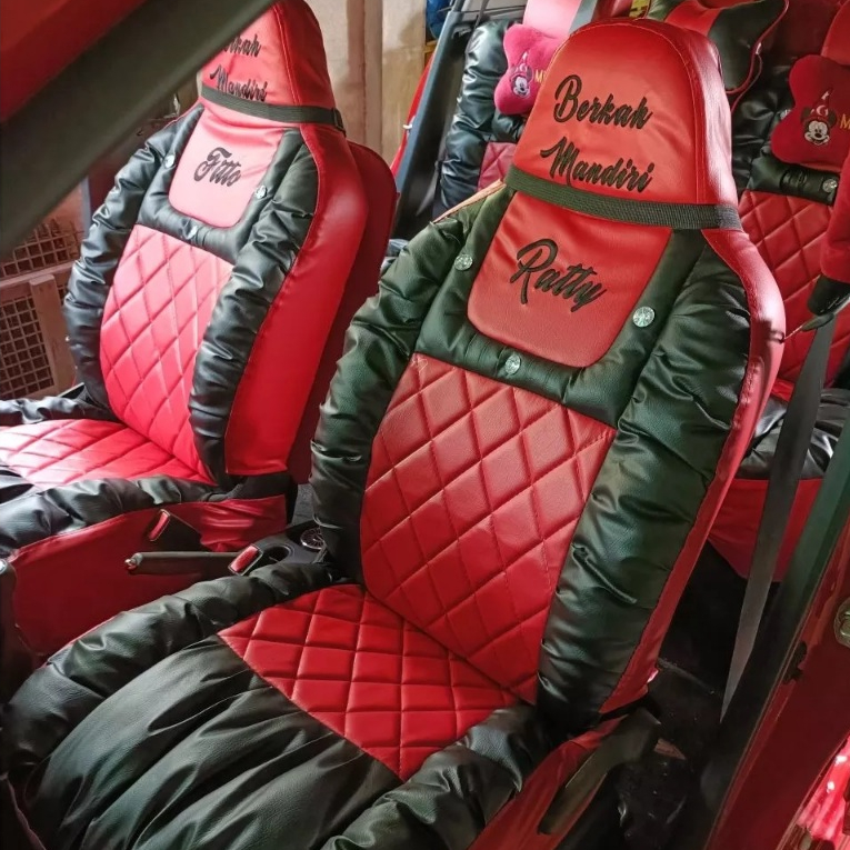 Sarung jok mobil Cover jok mobil ayla agya model sofa free bordir nama