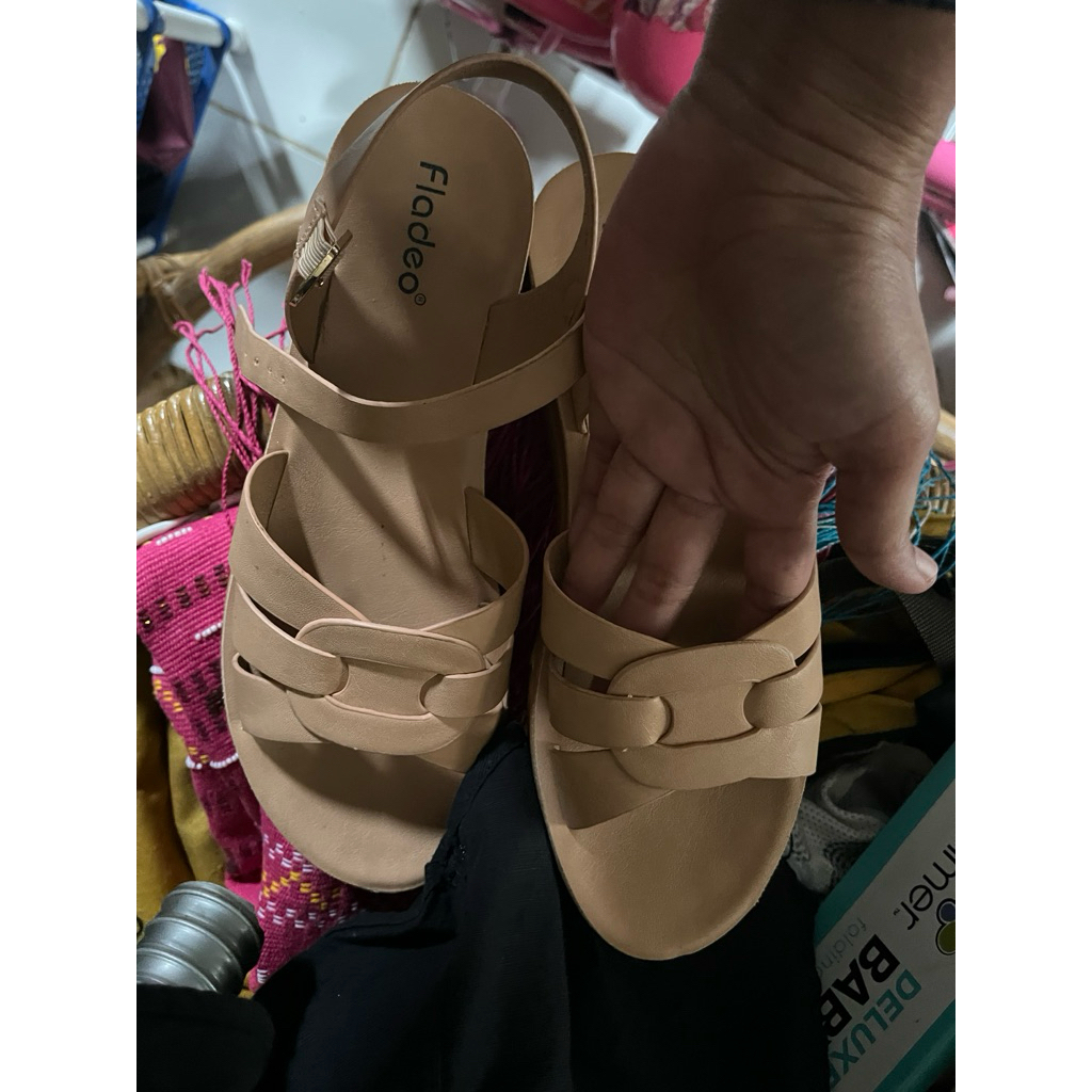 SEPATU FLADEO WANITA WEDGES ORI