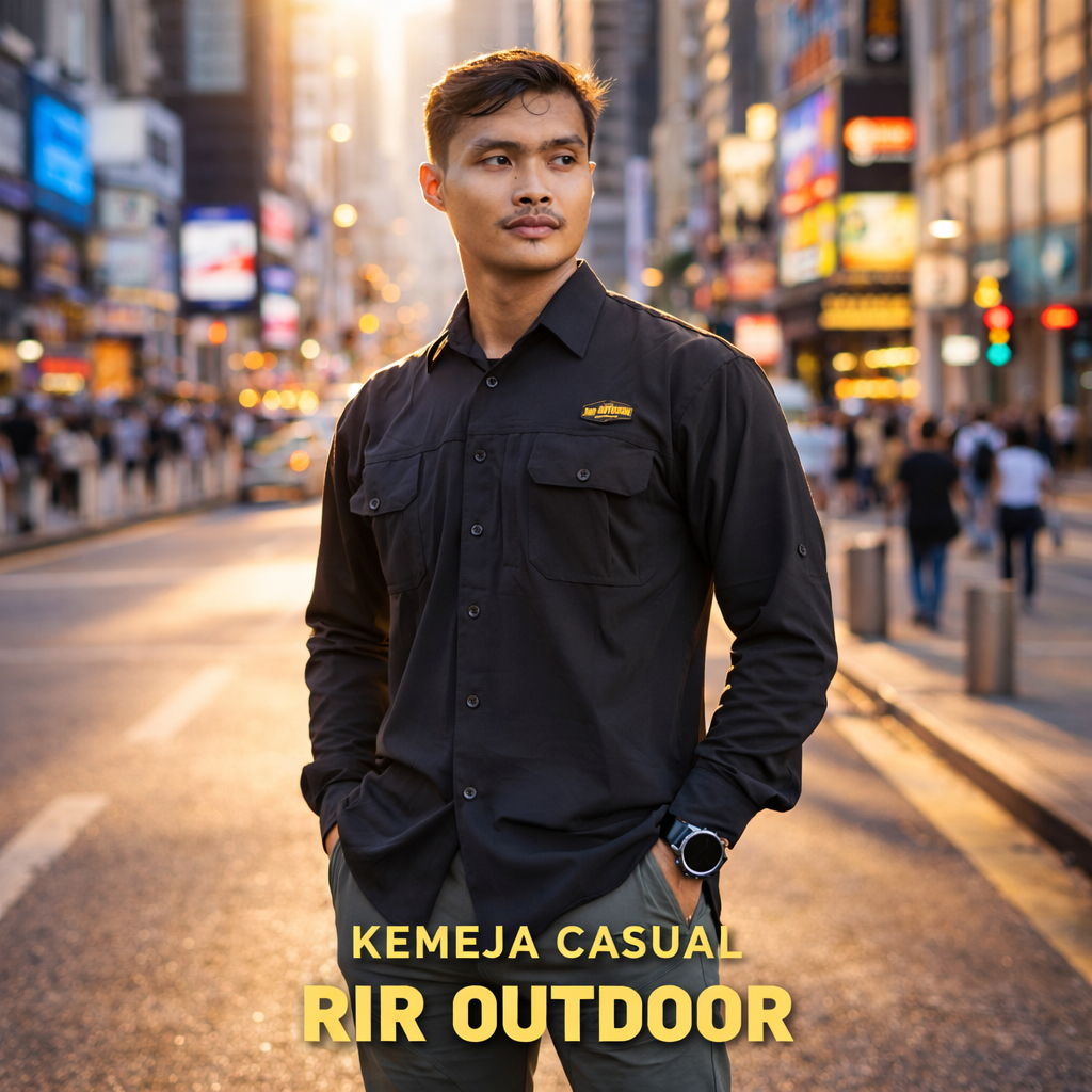 KEMEJA PANJANG PRIA WANITA RIR OUTDOOR TACTICAL PDL PENDAKI GUNUNG BAHAN RIPSTOP RINGAN QUICKDRY