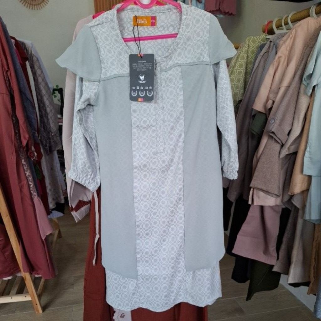 Gamis Nibras P0+ ukuran LD 58 Panjang 65