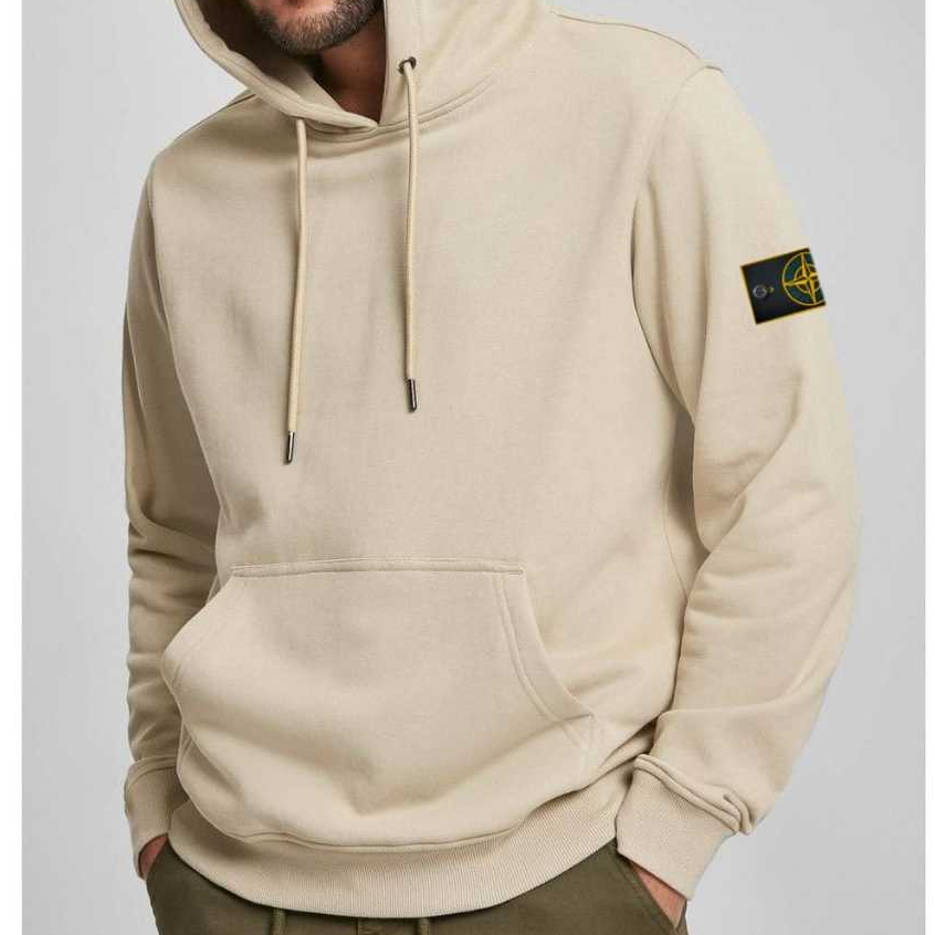 Stone Island Hoodie Pria Mata Angin Kekinan // Jacket Pria Tebal Bordir dan Full Tag