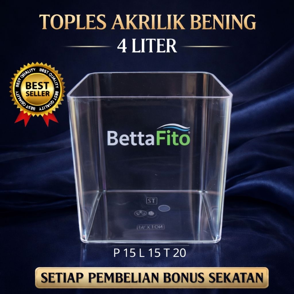 toples akrilik 4 liter cupang