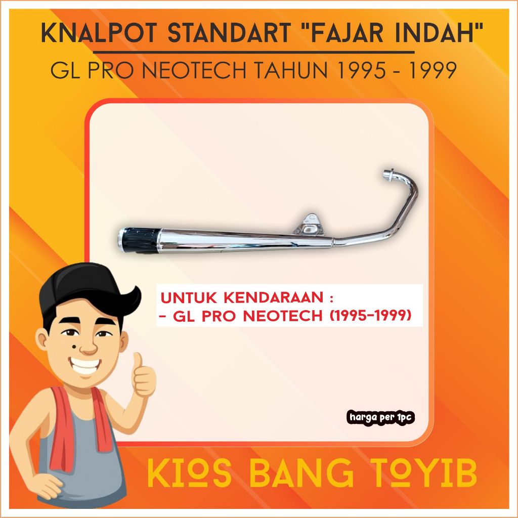 Knalpot Standart Standar ORIGINAL Honda GL MAX / PRO NEOTECH (Fajar Indah)