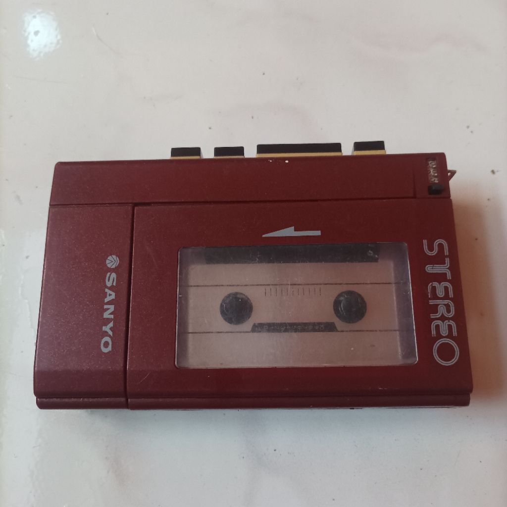 Vintage Rare Langka Original Sanyo Walkman M4440 Pemutar Kaset Tape Pita