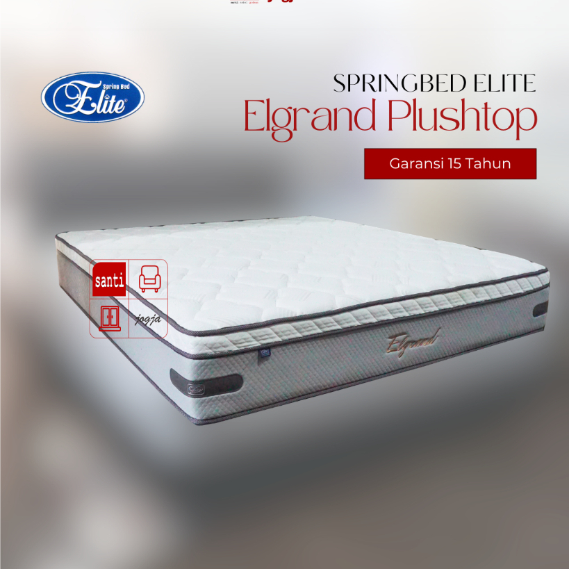 Springbed Elite New Elgrand Plushtop 2025 Uk 160 Kasur saja