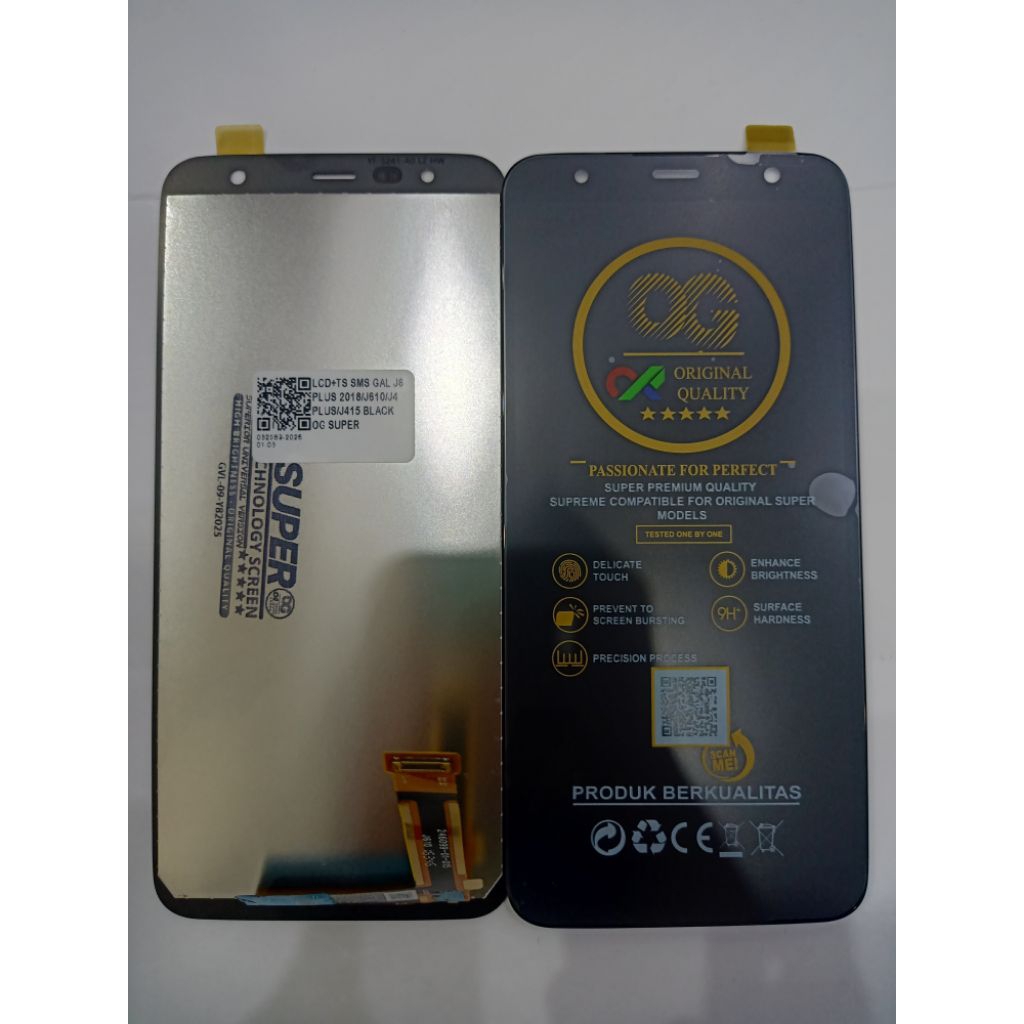 LCD SAM J6 PLUS J610 / J4 PLUS J415 OG SUPER layar touchscreen