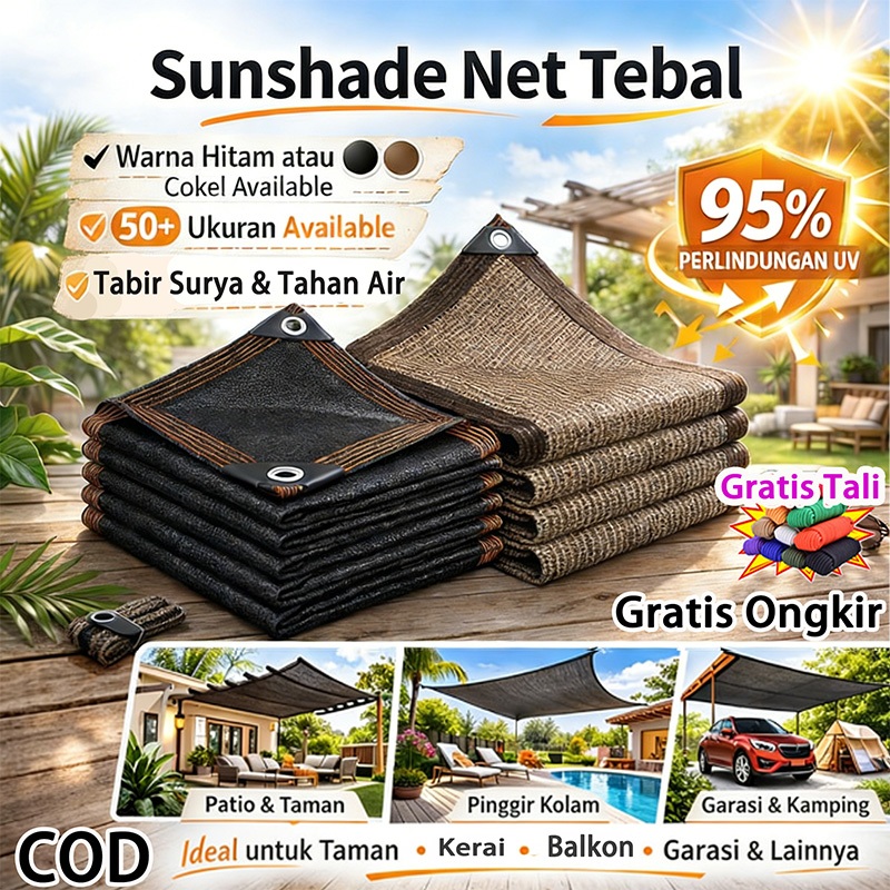 Premium Tebal Paranet 99% Anti-UV Jaring/Paranet Shading Net /Garden Sunshade Net /Jaring Rumah Kaca