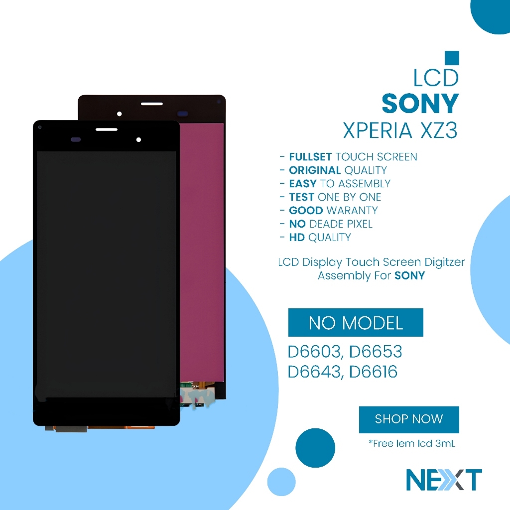 LCD Sony Xperi Xz3 - Fullset Touchscreen Original