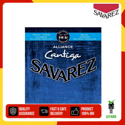 Senar Gitar Klasik Savarez Alliance Cantiga 510 AJ Classic Guitar String Savarez 510AJ High Tension